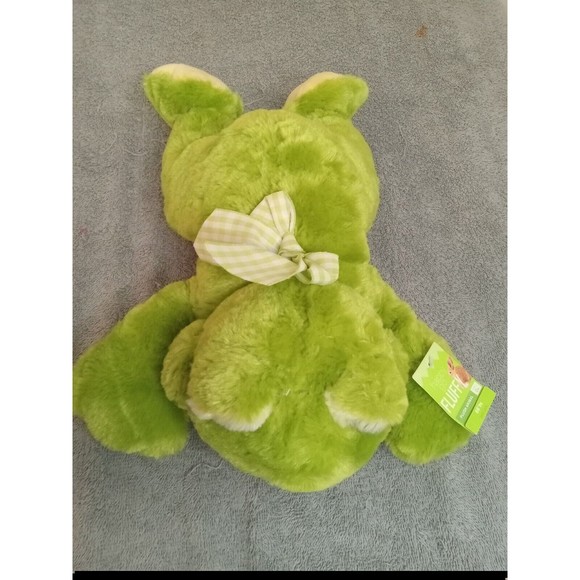 Kellytoy Green Frog Plush animal stuffed toy Laying Down 13" Soft - Picture 8 of 8